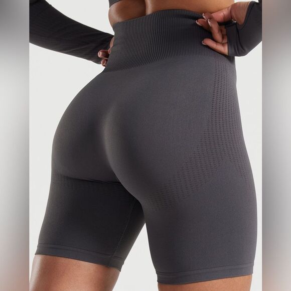 Womens Best Graphite Grey Power Seamless Cycling Bike Shorts - Picture 2 of 5